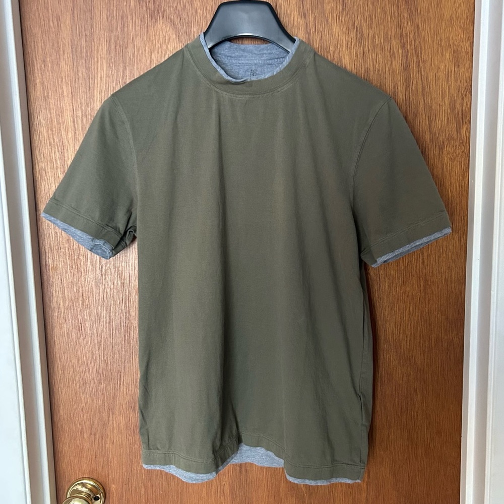 Brunello Cucinelli T-shirt with Faux-layering Made in Italy